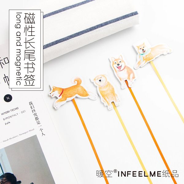 4 pcs/set 4 style novelty long tail my cute shiba magnet bookmarks for book holder gift school supplies papelaria
4 pcs/set 4 style novelty long tail my cute shiba magnet bookmarks for book holder gift school supplies papelaria
