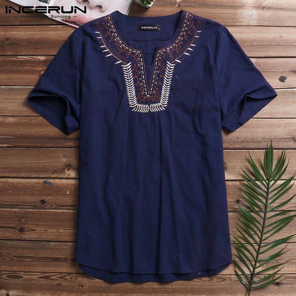 plus size summer 2019 incerun men's shirts short sleeve cotton v-neck embroidery casual tee basic solid chemise blouse, White;black
plus size summer 2019 incerun men's shirts short sleeve cotton v-neck embroidery casual tee basic solid chemise blouse, White;black