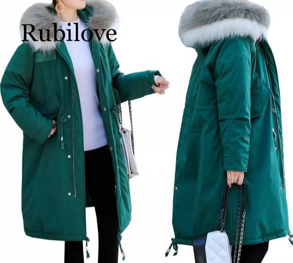 rubilove winter long parkas women down jackets duck down cotton warm outwear coats female big fur collar hooded dow, Black
rubilove winter long parkas women down jackets duck down cotton warm outwear coats female big fur collar hooded dow, Black