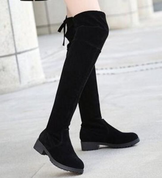 autumn winter thigh high boots women quality leather thick heel long boots patchwork over the knee bottine 2018 botas, Black
autumn winter thigh high boots women quality leather thick heel long boots patchwork over the knee bottine 2018 botas, Black