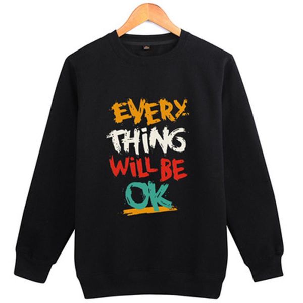 crew neck pullover for men women letter printed sweatshirts 5 colors everything will be ok slogan male female elegant size s-3xl, Black
crew neck pullover for men women letter printed sweatshirts 5 colors everything will be ok slogan male female elegant size s-3xl, Black
