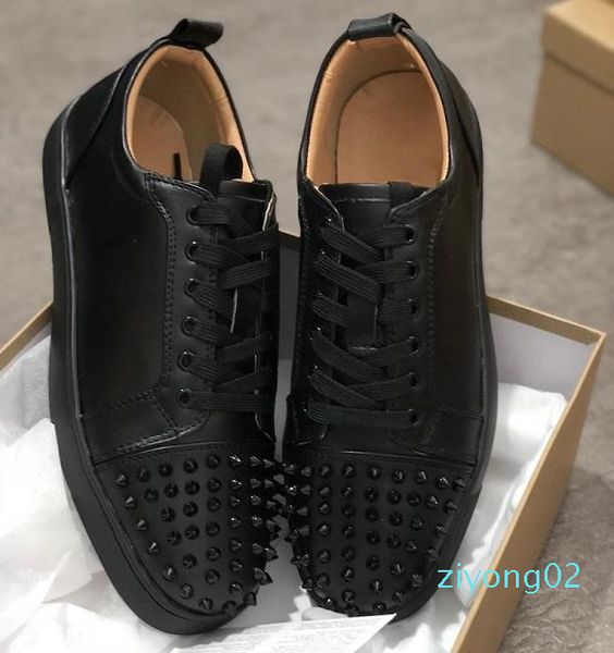 luxury sneaker studded spikes men trainers red bottom grey new designer brand flats 100% genuine leather for us 5-12 zone z2, Black
luxury sneaker studded spikes men trainers red bottom grey new designer brand flats 100% genuine leather for us 5-12 zone z2, Black