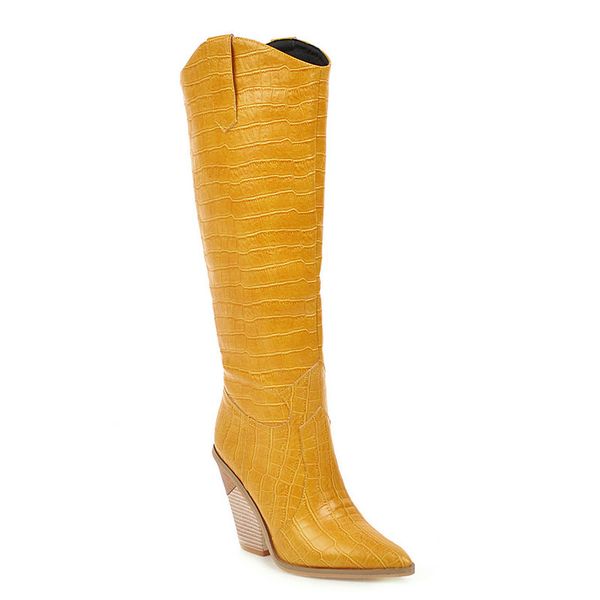 2019 faux leather women boots knee high boots wedges western pointed toe high heel long autumn winter cowgirl, Black
2019 faux leather women boots knee high boots wedges western pointed toe high heel long autumn winter cowgirl, Black