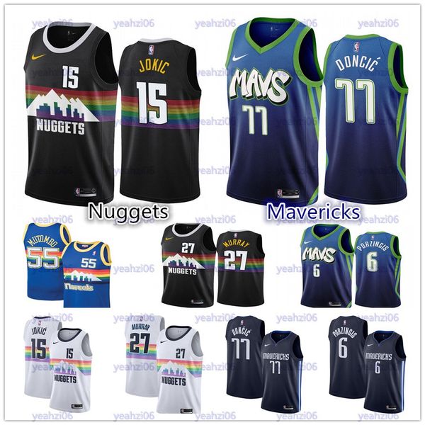 men's dalla luka 77 doncic mavericks jersey kristaps 6 porzingis denver nikola 15 jokic nugget jamal 27 murray basketball jerseys, Black;blue
men's dalla luka 77 doncic mavericks jersey kristaps 6 porzingis denver nikola 15 jokic nugget jamal 27 murray basketball jerseys, Black;blue
