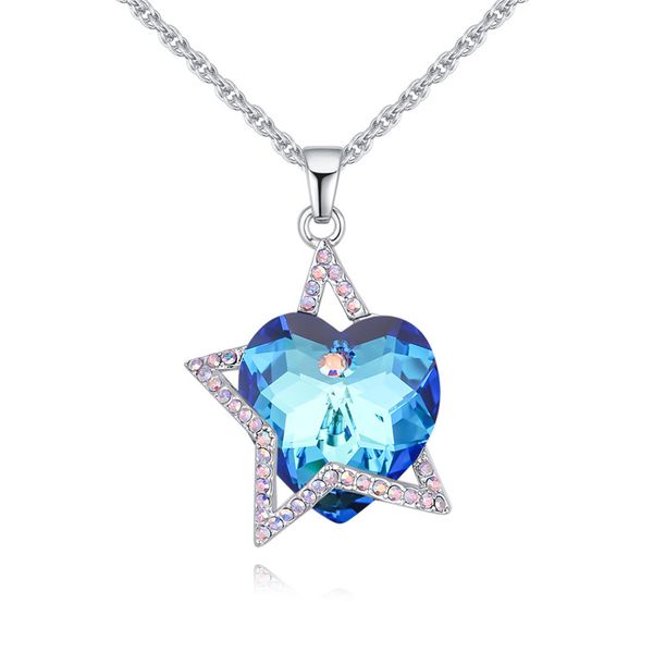 ms betti 2018 luxury wedding bridal heart pendant with crystal from swarovski for birthday party gifts for girls women, Silver
ms betti 2018 luxury wedding bridal heart pendant with crystal from swarovski for birthday party gifts for girls women, Silver