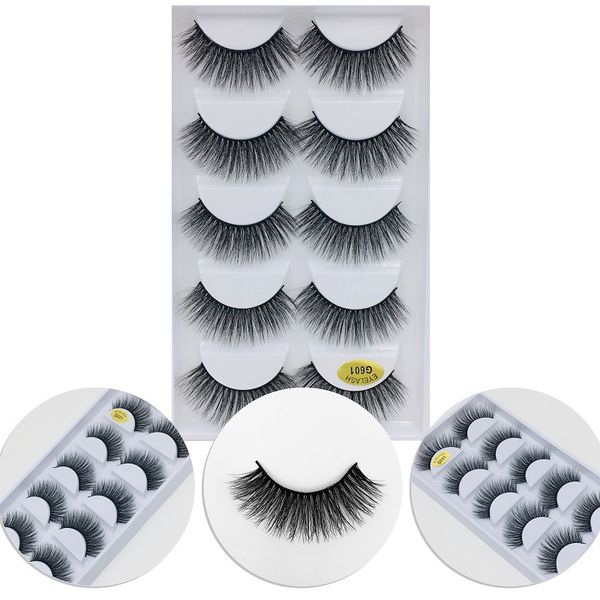 5 pairs false eyelashes set thick natural long reusable handmade fake lashes eye makeup accessory 8 models available drop shipping 
5 pairs false eyelashes set thick natural long reusable handmade fake lashes eye makeup accessory 8 models available drop shipping