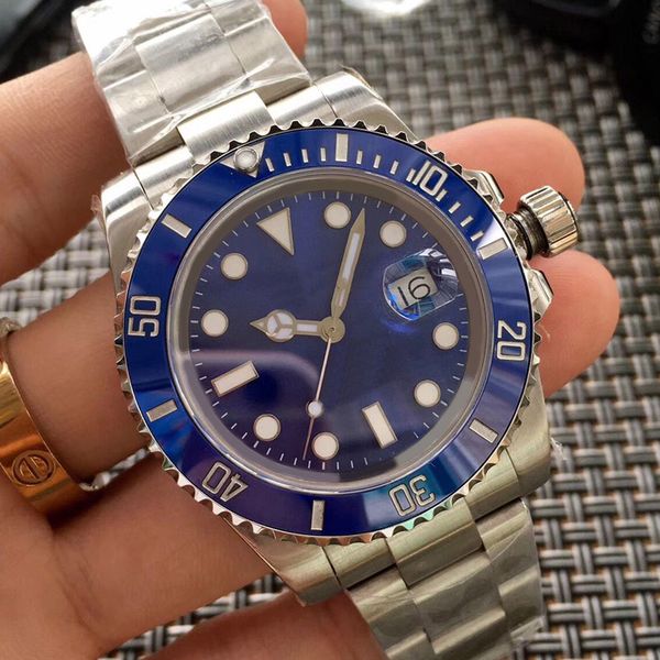 mens watch 40mm sub blue dial automatic mechanical stanless steel fashion sport glide lock self-wind watches, Slivery;brown
mens watch 40mm sub blue dial automatic mechanical stanless steel fashion sport glide lock self-wind watches, Slivery;brown