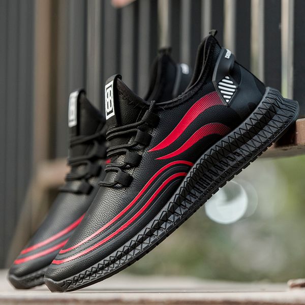 olomm light breathable men's casual shoes comfortable outdoor pu leathable men fashion sneakers non-slip men shoes, Black
olomm light breathable men's casual shoes comfortable outdoor pu leathable men fashion sneakers non-slip men shoes, Black