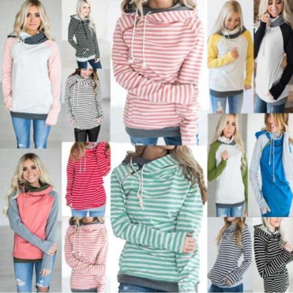 girl hooded stripe t-shirt hooded pocket fashion joining together color long sleeve striped pullovers tees girl sweatshirts wy397q, Black
girl hooded stripe t-shirt hooded pocket fashion joining together color long sleeve striped pullovers tees girl sweatshirts wy397q, Black