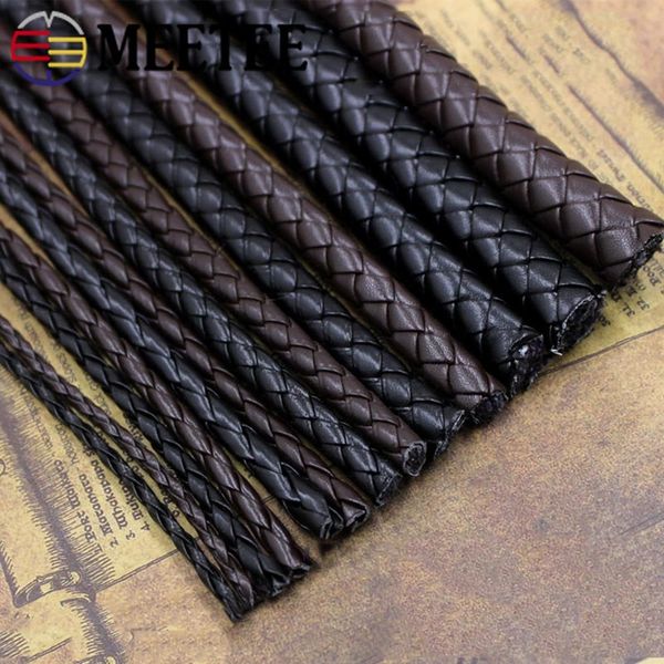 meetee 5meters pu woven cord round leather rope 3/4/5/6/7/8/10/12mm for diy handbag key chain decor bracelet crafts accessory, Black;white
meetee 5meters pu woven cord round leather rope 3/4/5/6/7/8/10/12mm for diy handbag key chain decor bracelet crafts accessory, Black;white
