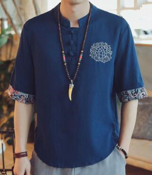 t shirt 2019 men summer fashion gray yellow white linen short sleeve blank chinese style easy leisure t-shirt 12, Blue;black
t shirt 2019 men summer fashion gray yellow white linen short sleeve blank chinese style easy leisure t-shirt 12, Blue;black