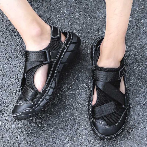 summer mens sandals mesh plus size 48 sandalias men casual shoes outdoor erkek sandalet sewing mens roman sandals, Black
summer mens sandals mesh plus size 48 sandalias men casual shoes outdoor erkek sandalet sewing mens roman sandals, Black