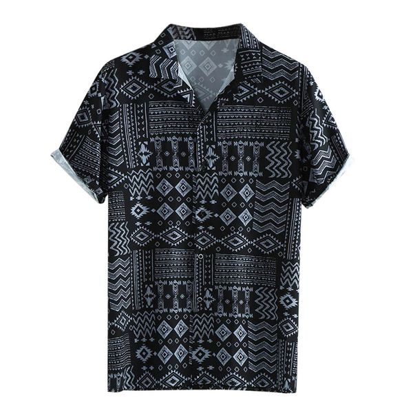 2019 men's summer fashion lapel leaf print short sleeve v-neck shirt blouse loose casual men's shirt camiseta masculina, White;black
2019 men's summer fashion lapel leaf print short sleeve v-neck shirt blouse loose casual men's shirt camiseta masculina, White;black