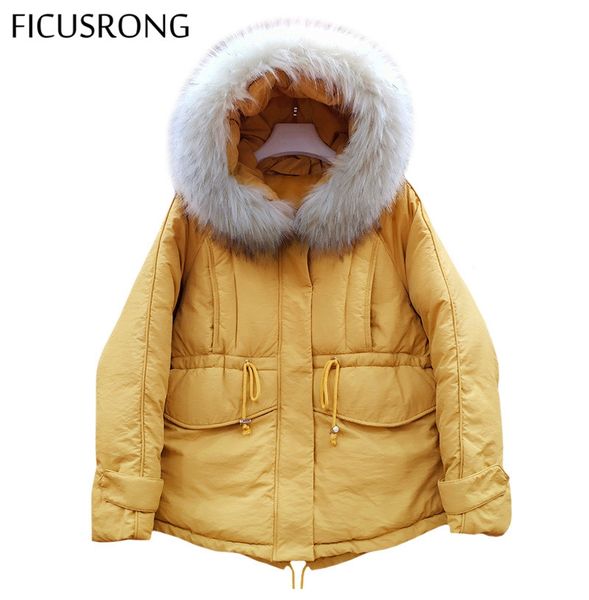 ficusrong elegant solid fur collar womens winter jackets cotton padded jackets warm hooded parkas, Black
ficusrong elegant solid fur collar womens winter jackets cotton padded jackets warm hooded parkas, Black