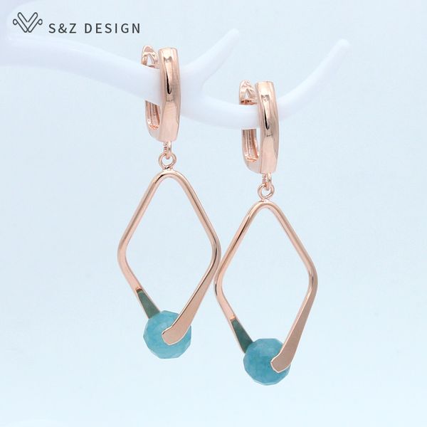 s&z design korean simple prismatic geometric 585 rose gold white gold dangle earrings for women girls fashion party jewelry gift, Silver
s&z design korean simple prismatic geometric 585 rose gold white gold dangle earrings for women girls fashion party jewelry gift, Silver