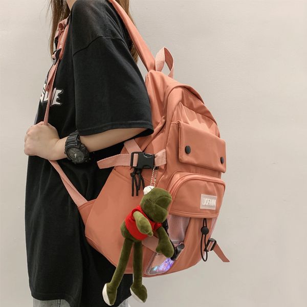 dcimor new waterproof nylon women backpack female schoolbag for teenage girls net travel backpack solid mochilas
dcimor new waterproof nylon women backpack female schoolbag for teenage girls net travel backpack solid mochilas