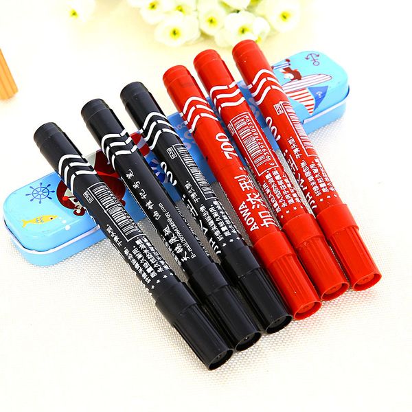 3 pcs/lot classic black red blue oily marker pen waterproof permanent durable markers for students office school stationery
3 pcs/lot classic black red blue oily marker pen waterproof permanent durable markers for students office school stationery
