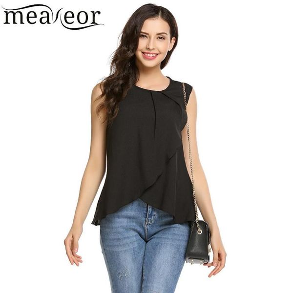 women's tanks & camis meaneor t shirt button o-neck sleeveless solid back women asymmetrical hem loose chiffon vest, White
women's tanks & camis meaneor t shirt button o-neck sleeveless solid back women asymmetrical hem loose chiffon vest, White
