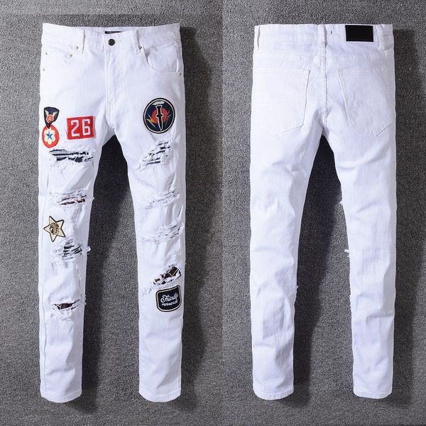Mens Designer Pants Destroyed Mens Designer Jeans Skinny Fashion Casual Long Ripped Jeans Size Mens Jeans
Mens Designer Pants Destroyed Mens Designer Jeans Skinny Fashion Casual Long Ripped Jeans Size Mens Jeans
