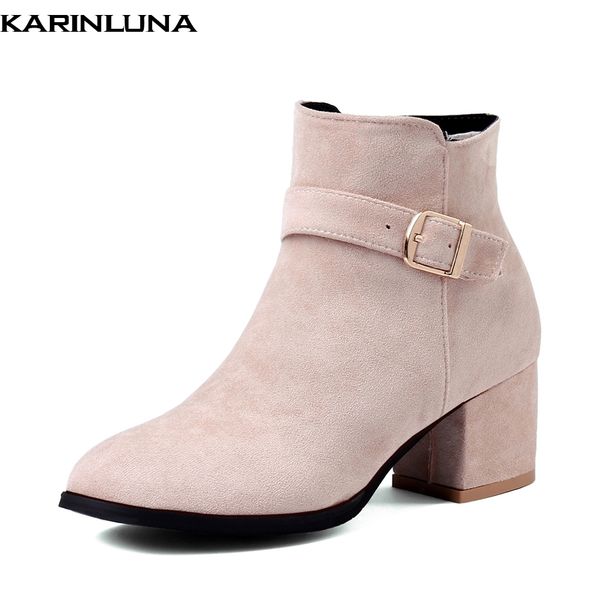 karinluna new arrivals large size 45 autumn winter add fur women ankle boots shoes square heels woman shoes female boots, Black
karinluna new arrivals large size 45 autumn winter add fur women ankle boots shoes square heels woman shoes female boots, Black