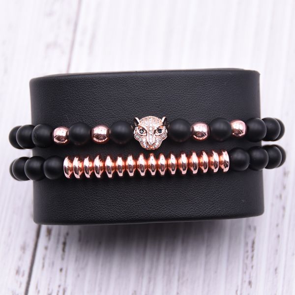 8mm natural stone matte beads bracelet men cz zirconia leopard head charms bracelets for women jewelry gifts pulseras, Black
8mm natural stone matte beads bracelet men cz zirconia leopard head charms bracelets for women jewelry gifts pulseras, Black