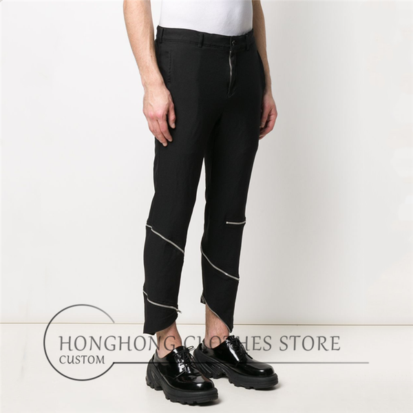new style fashionable man chun xia slim crus pants recreational joker harlan youth nine minutes pants bundle leg, Black
new style fashionable man chun xia slim crus pants recreational joker harlan youth nine minutes pants bundle leg, Black