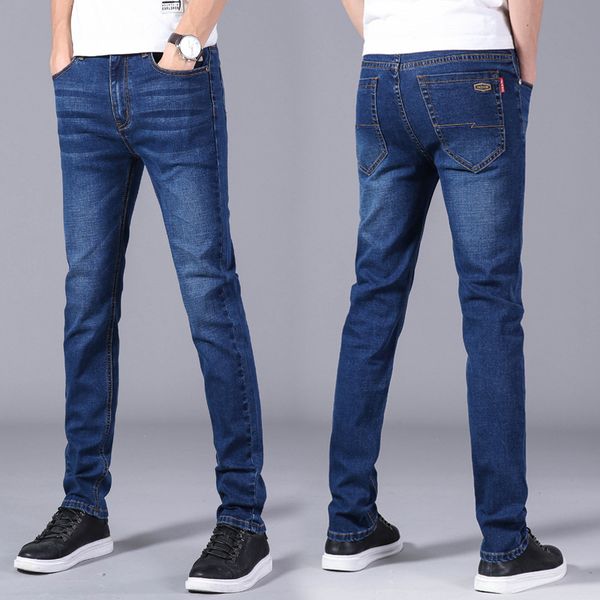 2019 new men's jeans spring summer elastic business slim fit pants men hip hop skinny straight jean plus size, Blue
2019 new men's jeans spring summer elastic business slim fit pants men hip hop skinny straight jean plus size, Blue