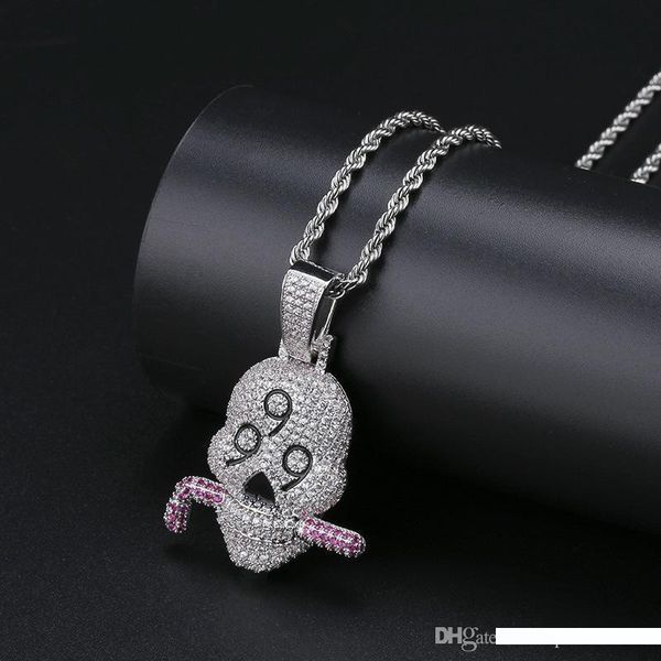 hip hop 999 череп ожерелье microencrusted с твердым ожерельем европейского циркона мужчин и американские личности украшение, Silver
hip hop 999 череп ожерелье microencrusted с твердым ожерельем европейского циркона мужчин и американские личности украшение, Silver