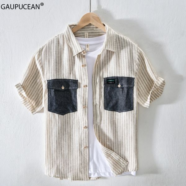 men's casual shirts 100% linen cool breathable anti-static anti-radiation quality man fashion shirt summer male stripe short sleeve men, White;black
men's casual shirts 100% linen cool breathable anti-static anti-radiation quality man fashion shirt summer male stripe short sleeve men, White;black