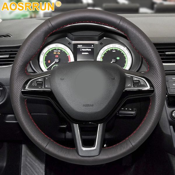 black leather hand-stitched car steering wheel cover for karoq kodiaq scout 2017 2018 car accessories cove
black leather hand-stitched car steering wheel cover for karoq kodiaq scout 2017 2018 car accessories cove