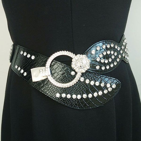 rhinestone belt for women wide belt ladies elastic waist crystal decoration waistband brilliant women luxury pu waist, Black;brown
rhinestone belt for women wide belt ladies elastic waist crystal decoration waistband brilliant women luxury pu waist, Black;brown