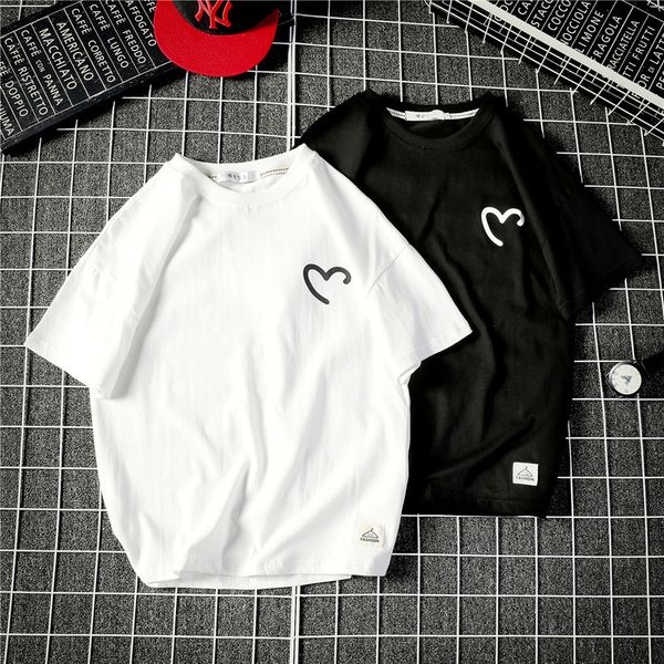 2020 summer new short-sleeved t-shirt lovers in five men loose large size korean short-sleeve compassionate tide movement, White;black
2020 summer new short-sleeved t-shirt lovers in five men loose large size korean short-sleeve compassionate tide movement, White;black