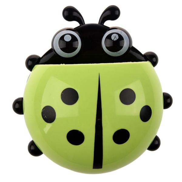convenient bathroom toothbrush stuff ladybug wall suction holder