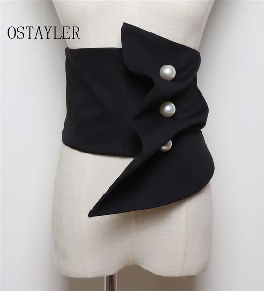 black navy suit fabric dress belt women wide waistband corset ladies pearl button waist belts cummerbunds shirt dress decoration y191207, Slivery;black 
black navy suit fabric dress belt women wide waistband corset ladies pearl button waist belts cummerbunds shirt dress decoration y191207, Slivery;black