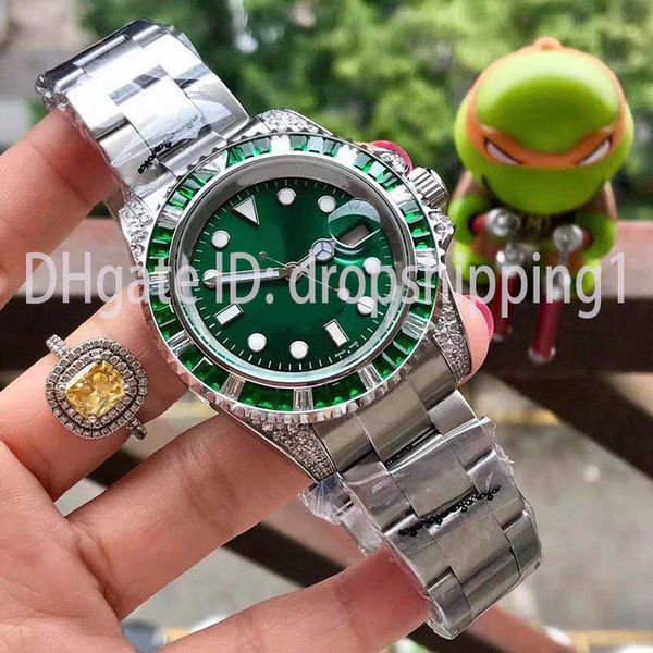 luxury mens watches red and blue crystal ring 40mm stainless steel bracelet automatic watch super luminous wristwatch orologio di lusso, Slivery;brown
luxury mens watches red and blue crystal ring 40mm stainless steel bracelet automatic watch super luminous wristwatch orologio di lusso, Slivery;brown