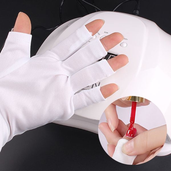 white nail art tips anti-ultraviolet open-toed gloves protection uv gel polish light lamp radiation shield skin nail tools, Silver
white nail art tips anti-ultraviolet open-toed gloves protection uv gel polish light lamp radiation shield skin nail tools, Silver