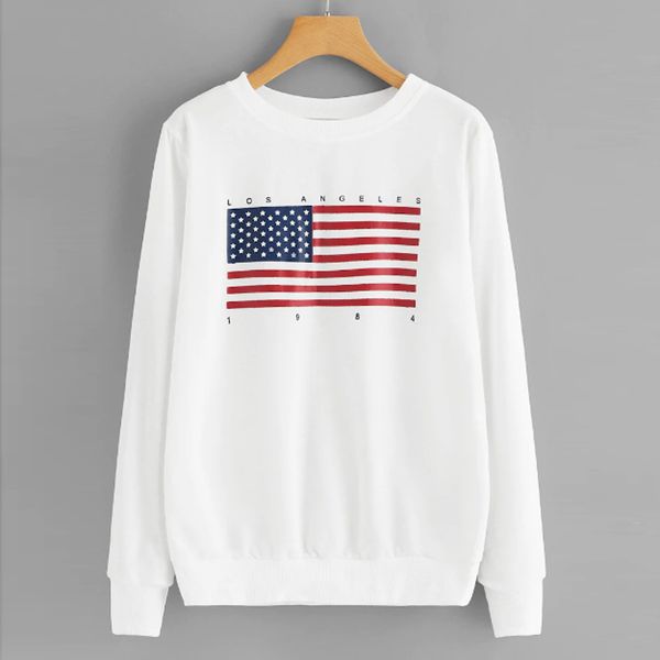 fashion womens sweatshirt casual american flag letter printed autumn spring o-neck long sleeve casual pullovers sweatshirt, Black
fashion womens sweatshirt casual american flag letter printed autumn spring o-neck long sleeve casual pullovers sweatshirt, Black