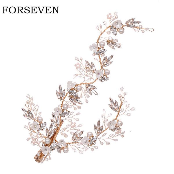 wedding hair accessories pearl crystal hair clip bride tiara handmade gold color flower headband hair ornaments bridal headpiece, Golden;white
wedding hair accessories pearl crystal hair clip bride tiara handmade gold color flower headband hair ornaments bridal headpiece, Golden;white
