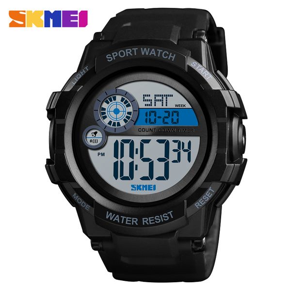 Skmei Men Sport Watch Digital 2 Time Alarm Clock Watches Waterproof Led Sport Digital Watch Relogios Masculino 1387