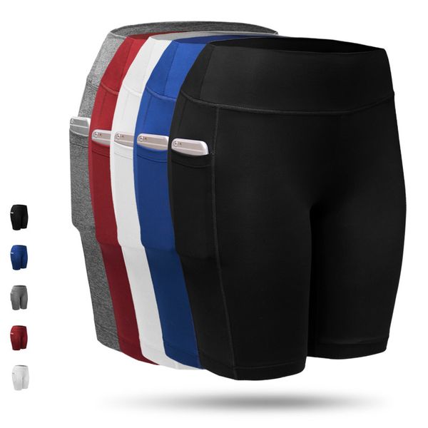 women yoga shorts breathable quick dry sport shorts with pockets girls running fitness gym pants, White;red
women yoga shorts breathable quick dry sport shorts with pockets girls running fitness gym pants, White;red