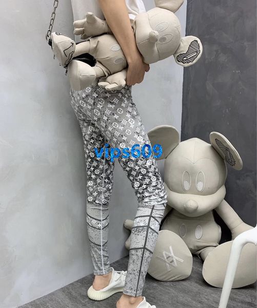 high end women girls pencil pants patchwork color monogram letter reflective casual slim leggings runway fashion design luxury trouser, Black
high end women girls pencil pants patchwork color monogram letter reflective casual slim leggings runway fashion design luxury trouser, Black