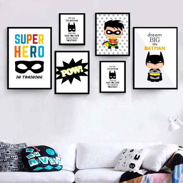 cartoon children's room decoration superhero wall art poster and print painting picture art decor canvas painting a305
cartoon children's room decoration superhero wall art poster and print painting picture art decor canvas painting a305