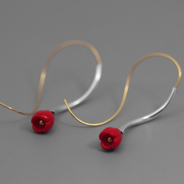 original handmade minimalist 100% genuine 925 sterling silver personality coral two-color earrings women boutique jewelry, Golden;silver
original handmade minimalist 100% genuine 925 sterling silver personality coral two-color earrings women boutique jewelry, Golden;silver