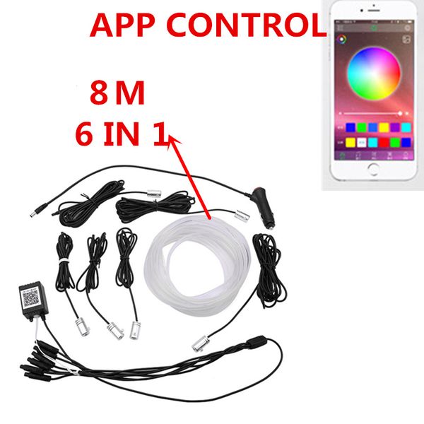 rgb led strips ambient light app sound music control for car interior atmosphere light car backlight diy 8m fiber optic band
rgb led strips ambient light app sound music control for car interior atmosphere light car backlight diy 8m fiber optic band
