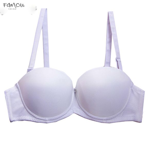 Ab Push Up Bralette Women Bra 1 2 Cup Hot Sell Seamless Thickening Gathered A Strapless Brassiere Underwear