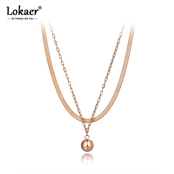 lokaer bohemia titanium stainless steel double layer round ball choker necklaces jewelry pendant chain necklace for women n20070, Silver
lokaer bohemia titanium stainless steel double layer round ball choker necklaces jewelry pendant chain necklace for women n20070, Silver