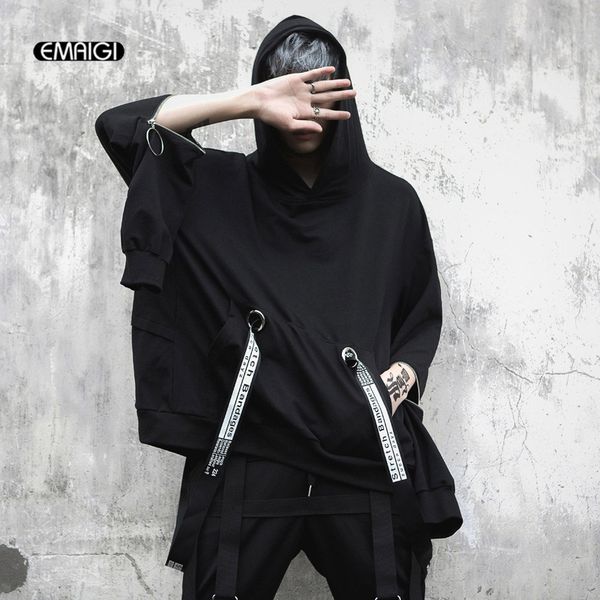 high street hip hop толстовка мужчины вскользь сыпучие толстовка с капюшоном мужчина с длинным рукавом молнии ленты пуловер толстовка пальто, Black
high street hip hop толстовка мужчины вскользь сыпучие толстовка с капюшоном мужчина с длинным рукавом молнии ленты пуловер толстовка пальто, Black