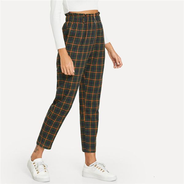 designer sweatpants women trousers green office lady elegant exposed zip plaid peg mid high waist carrot minimalist pants autumn casual, Black;white
designer sweatpants women trousers green office lady elegant exposed zip plaid peg mid high waist carrot minimalist pants autumn casual, Black;white