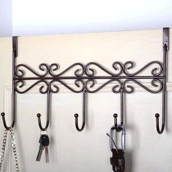 hooks & rails metal 5-hook behind door hanger bag clothes key scarf hanging holder organizer
hooks & rails metal 5-hook behind door hanger bag clothes key scarf hanging holder organizer
