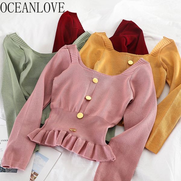 oceanlove candy color sweaters women casual student solid short pullvers autumn winter 2019 ruffles sweet pull femme 13452, White;black
oceanlove candy color sweaters women casual student solid short pullvers autumn winter 2019 ruffles sweet pull femme 13452, White;black